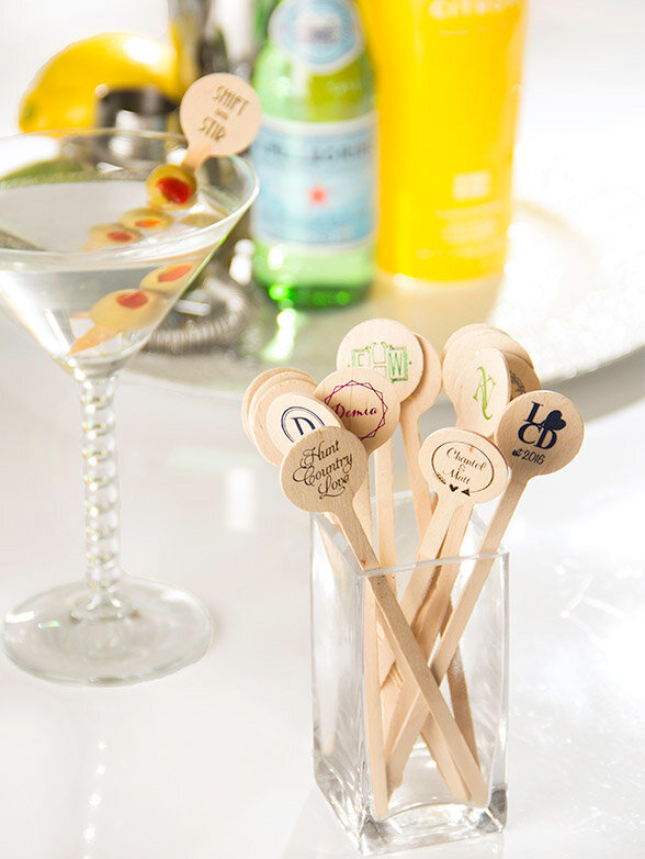 Personalized Cocktail Stirrers for your home bar