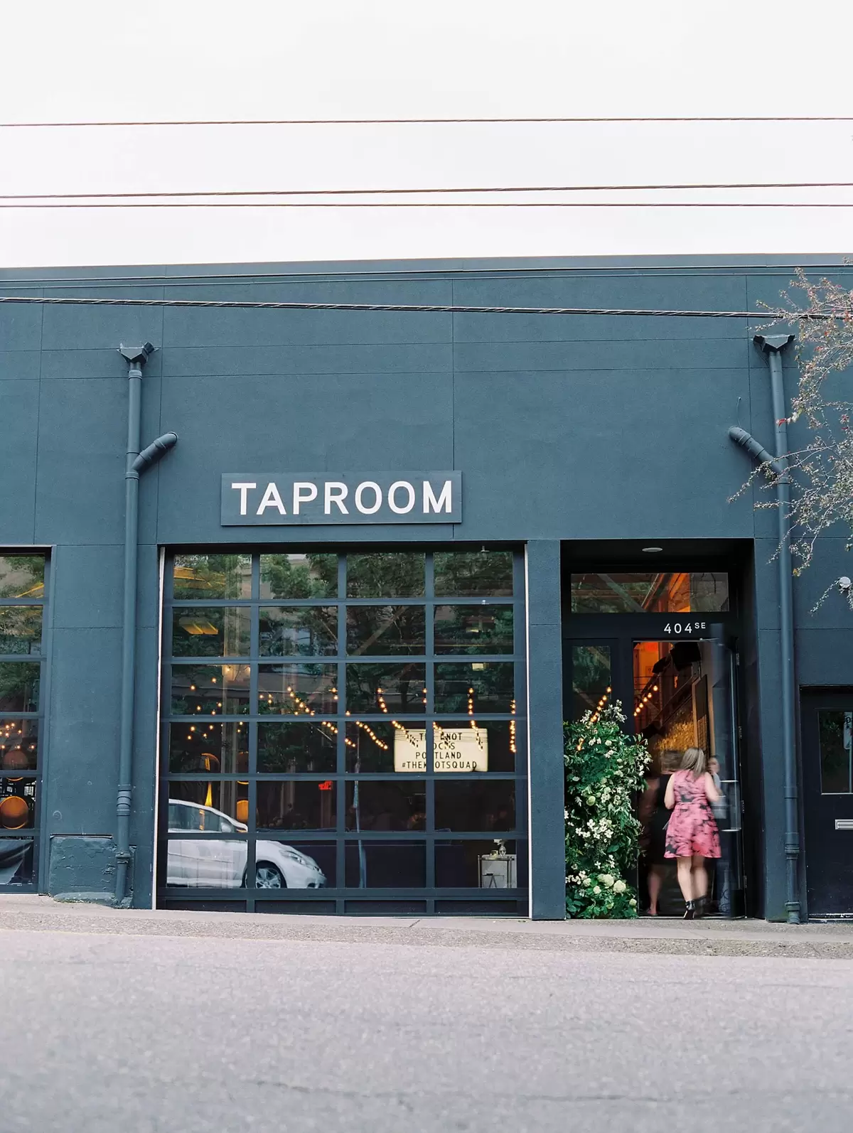 the taproom entrance for the knot portland mixer