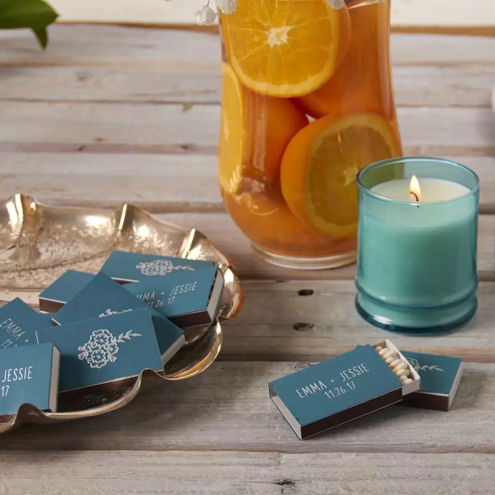 custom matches for personalized party favors