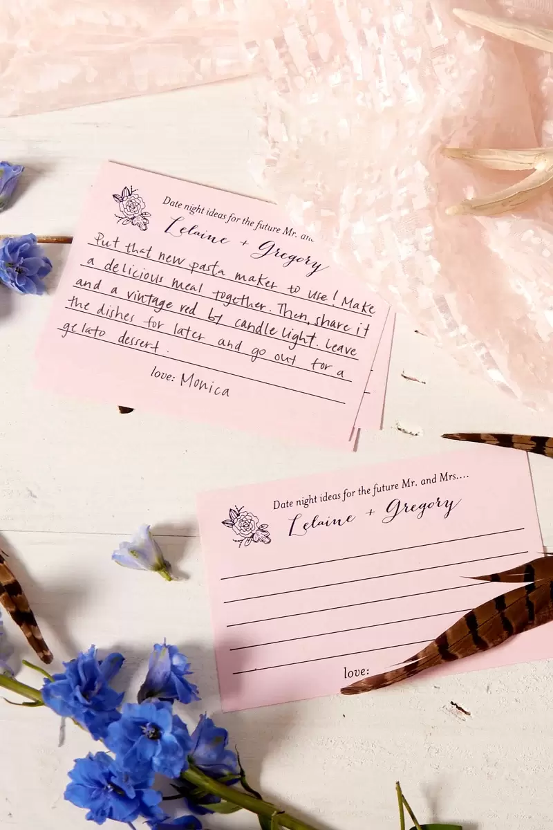 date night ideas bridal shower activity