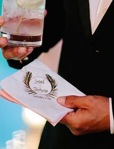 wedding cocktail napkin