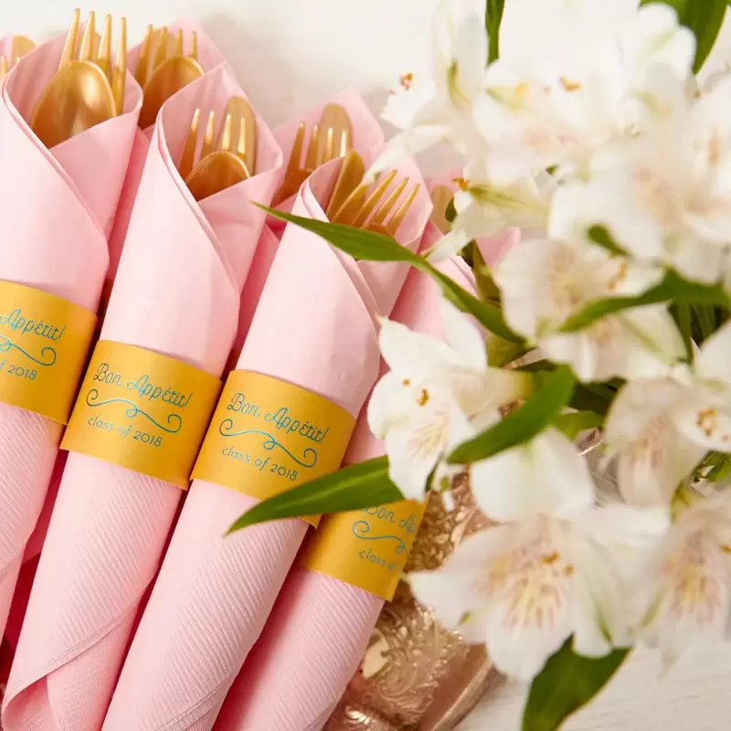 graduation themed napkin rings