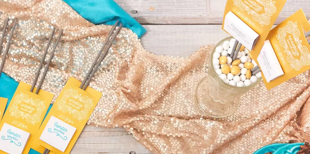 graduation party favors and sparkler sleeves