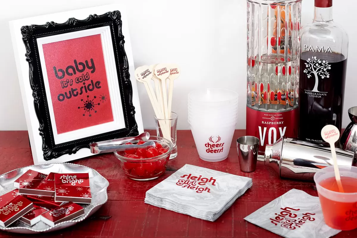 holiday party bar ideas