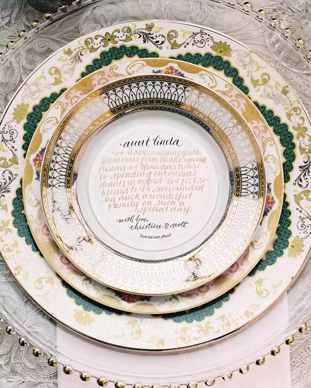 Personalized Wedding Place Setting photo by Tec Pateja
