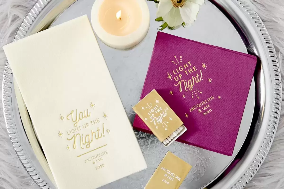 Rustic Shimmer Engagement Party Custom Accessories