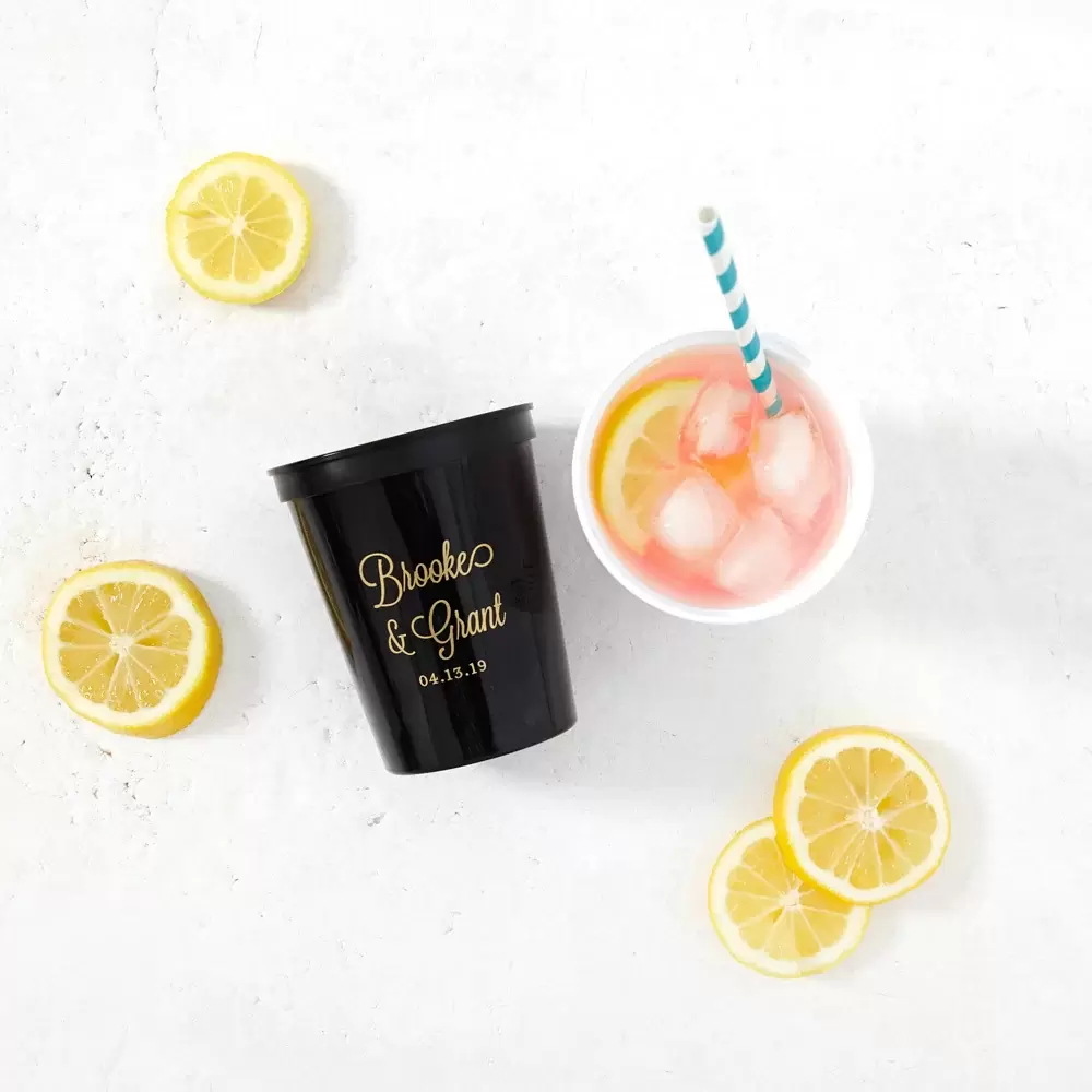 personalized Formal Names wedding stadium cups