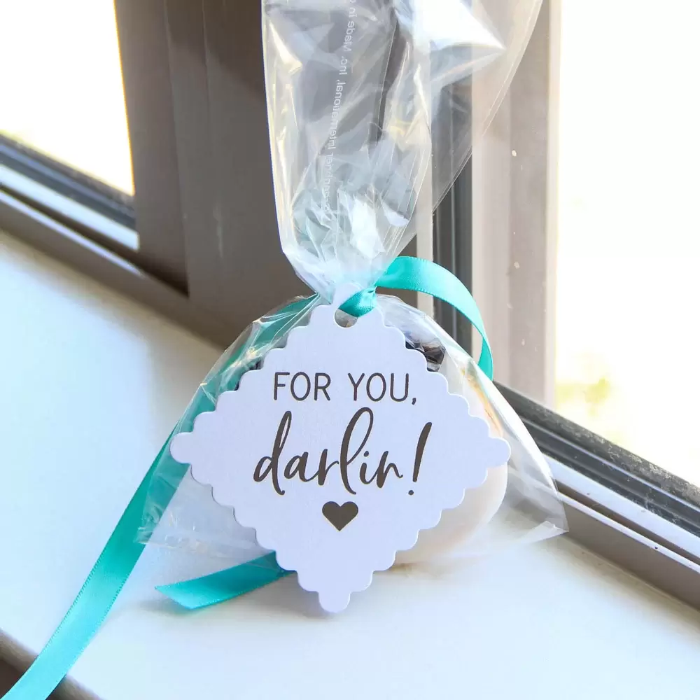personalized party favor cellophane bag