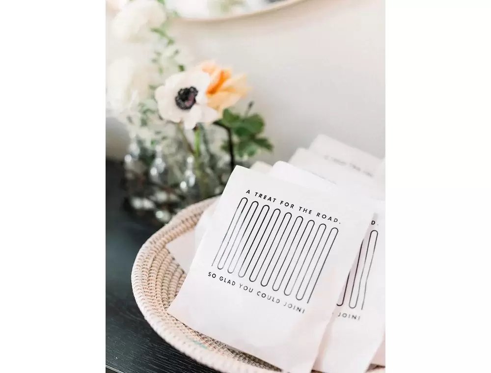 personalized party favor bags for custom cookies 