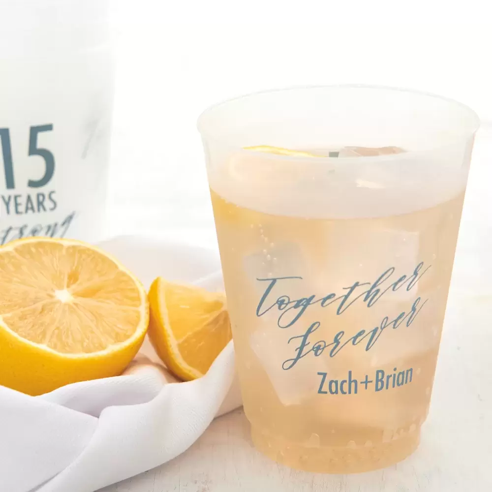 personalized frost flex cup with "together forever" design