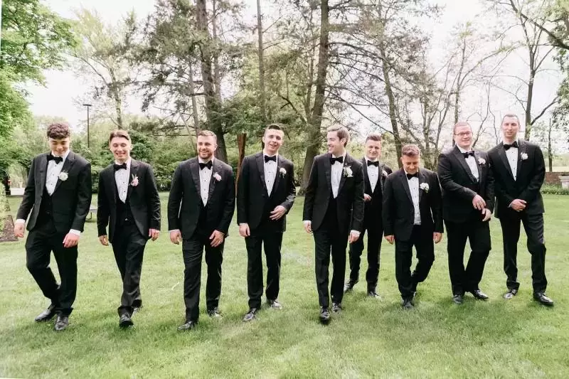 groomsmen at beautiful wedding weekend
