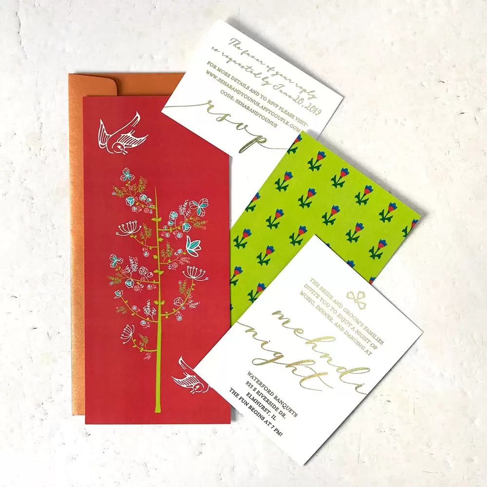 FYP Real Wedding Custom Designed Wedding Invitations for Multi-Event Celebration