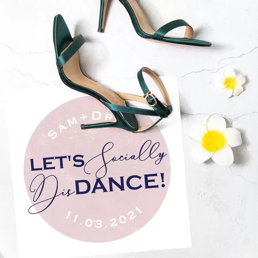 personalized floor decals from For Your Party are a new wedding essential 