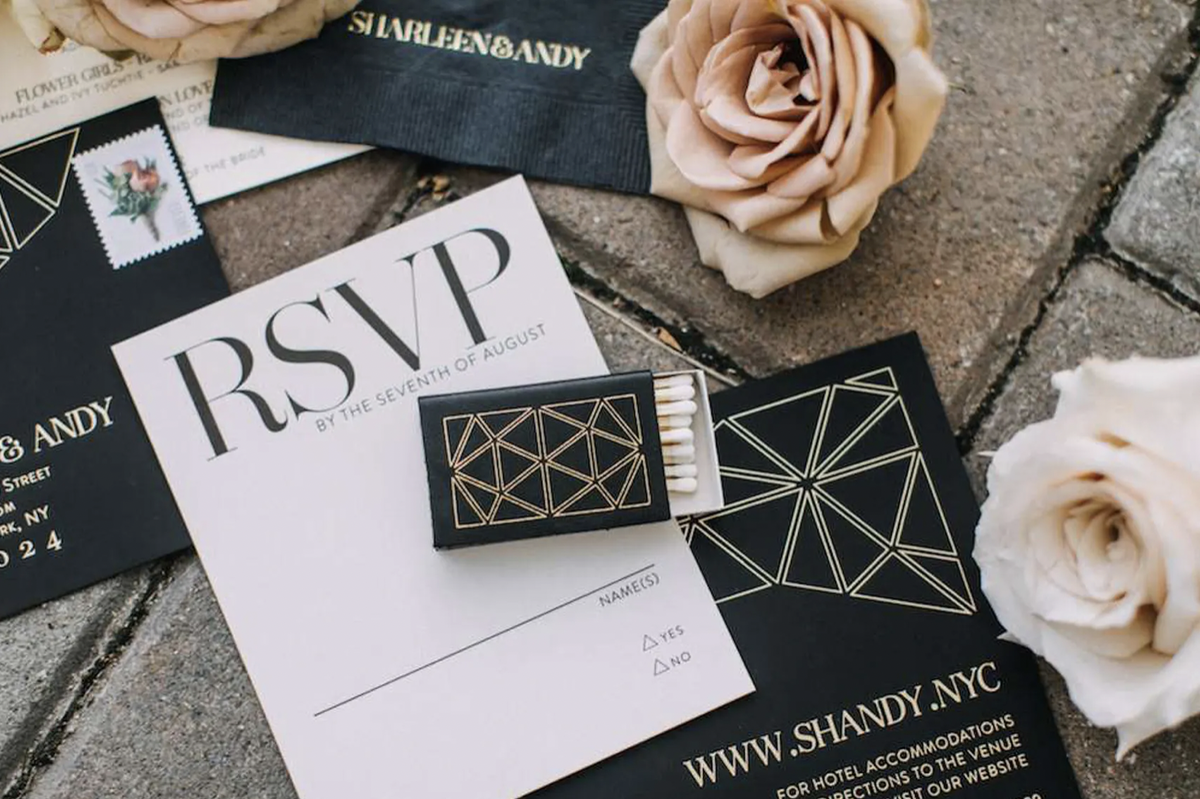 Black, white, and neutrals will always be wedding chic!