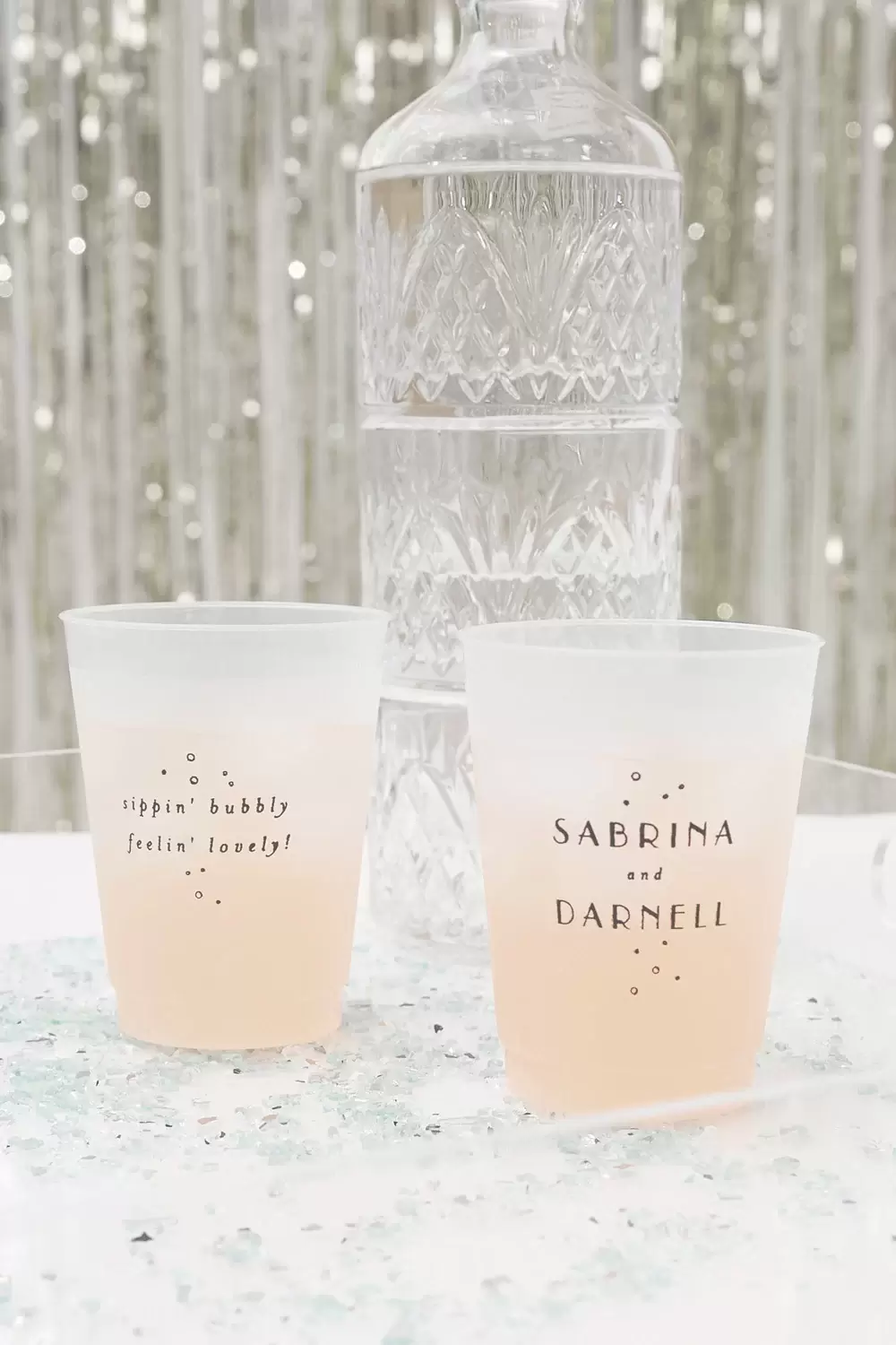 say cheers with personalized wedding cups from For Your Party