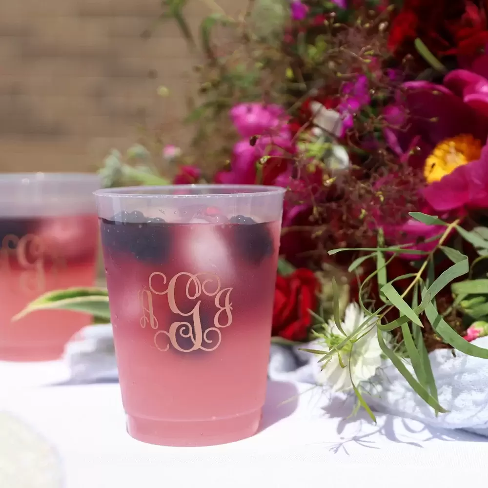 serve your blackberry tequila spritzer in custom cups from For Your Party