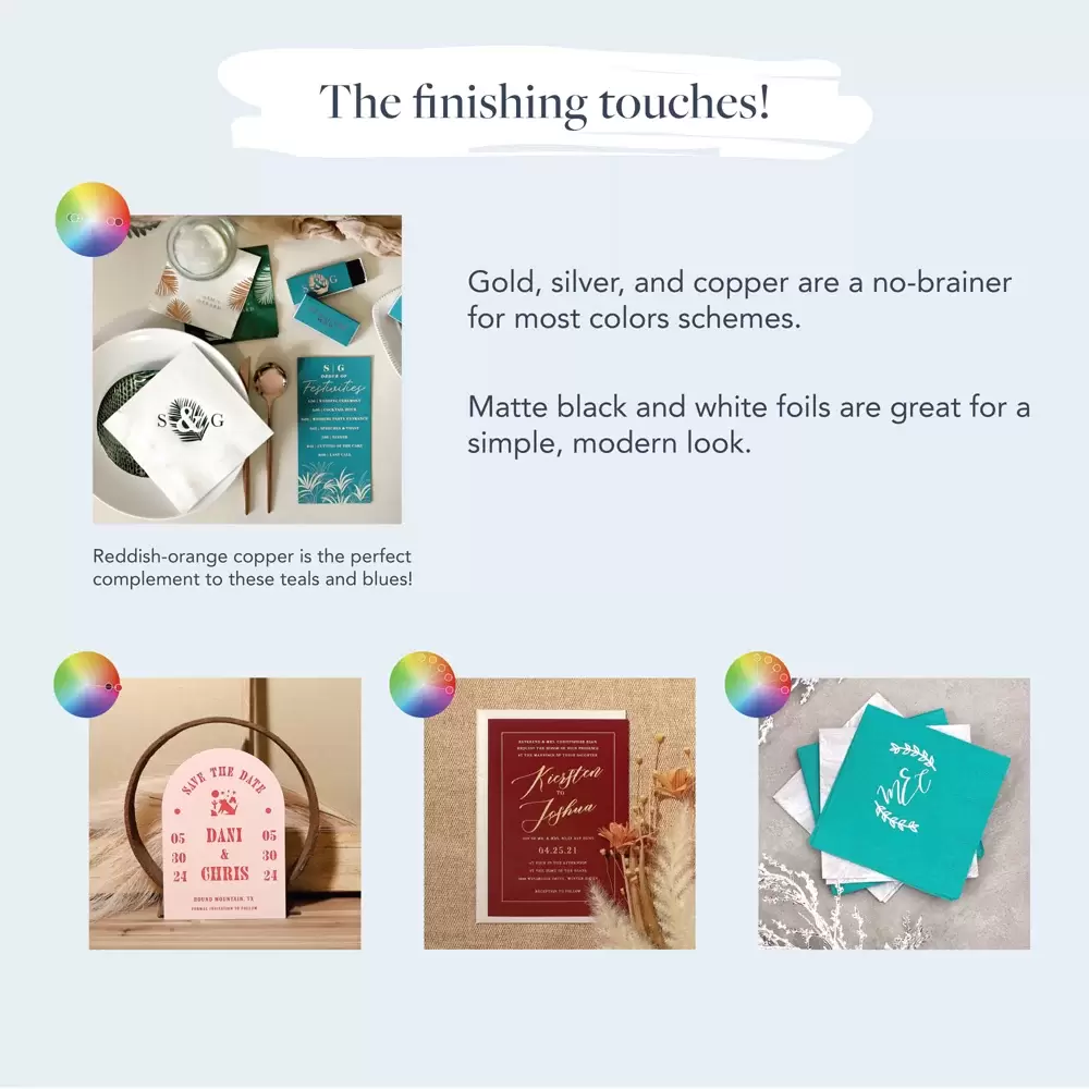 wedding color story 
