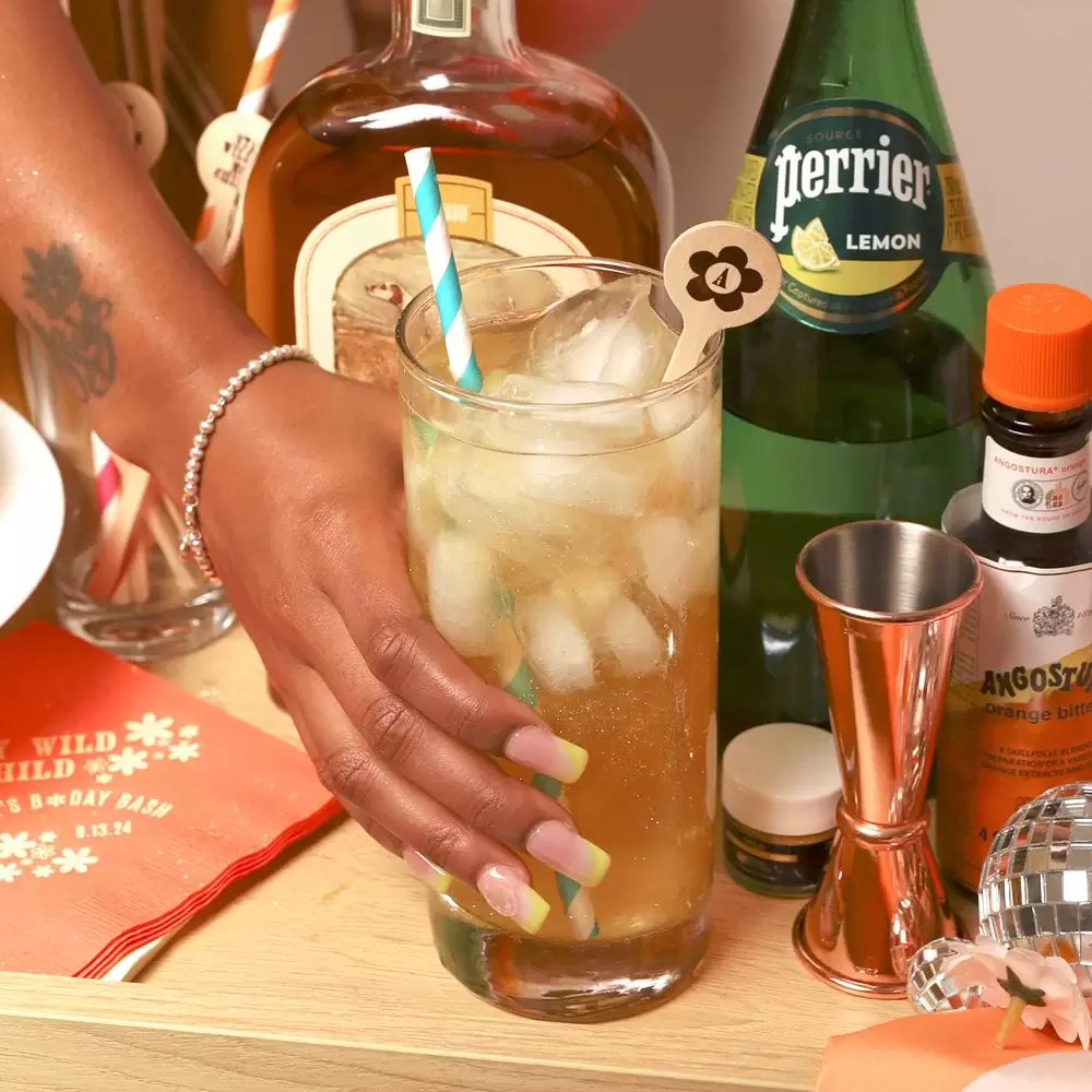 stir ingredients for your disco lemonade