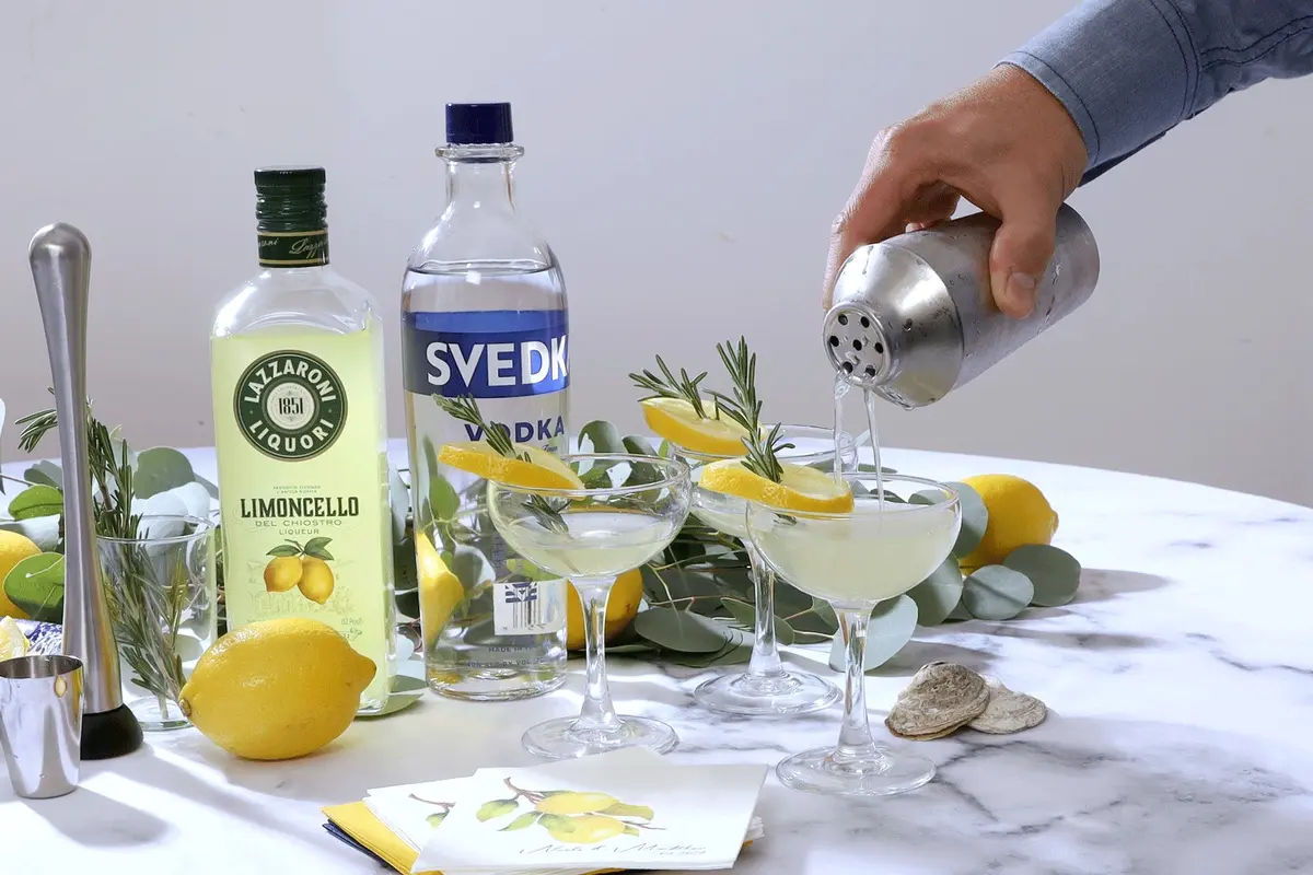 pour your simple limoncello martini recipe 