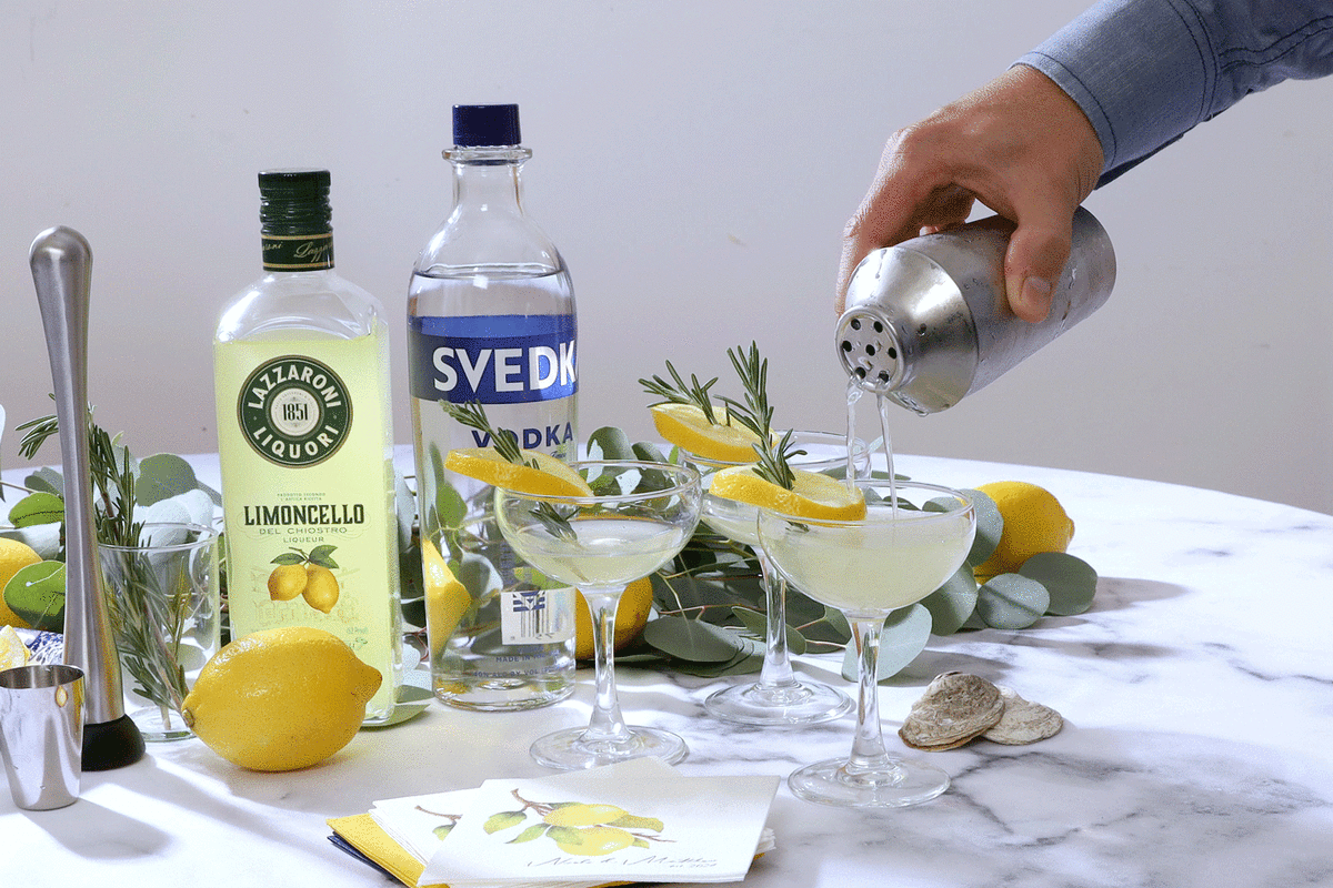 pour your simple limoncello martini recipe 
