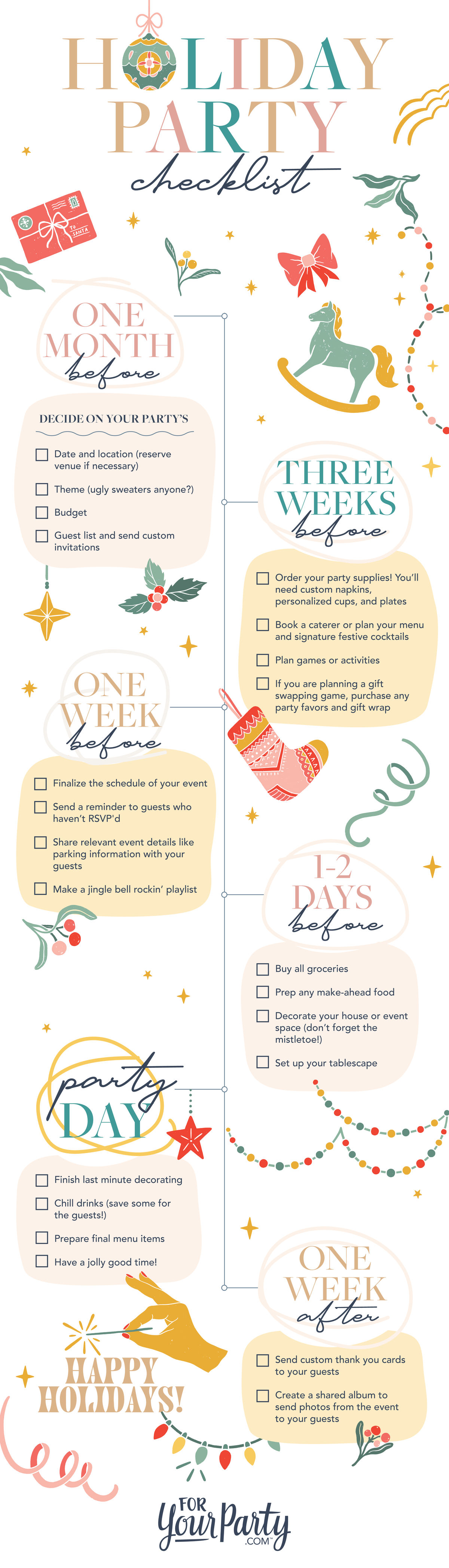 Holiday Party Planning Checklist