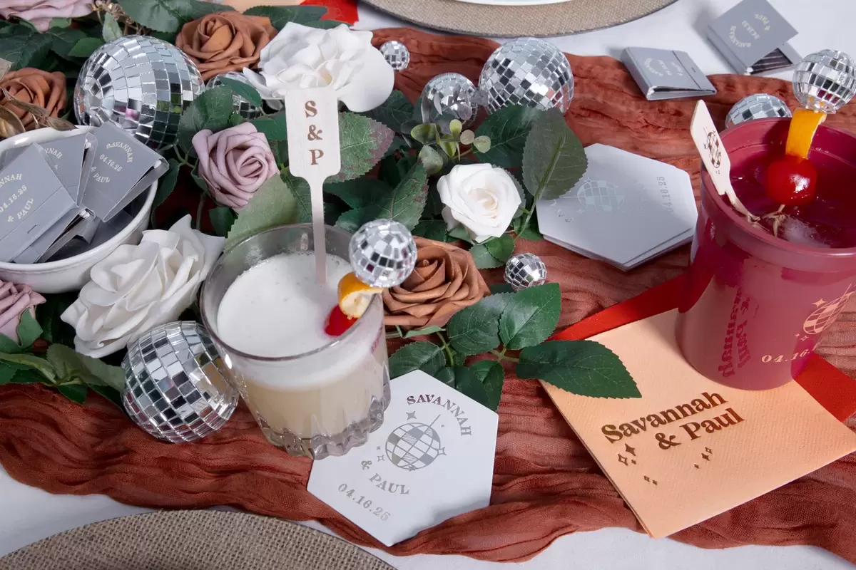 retro inspired wedding