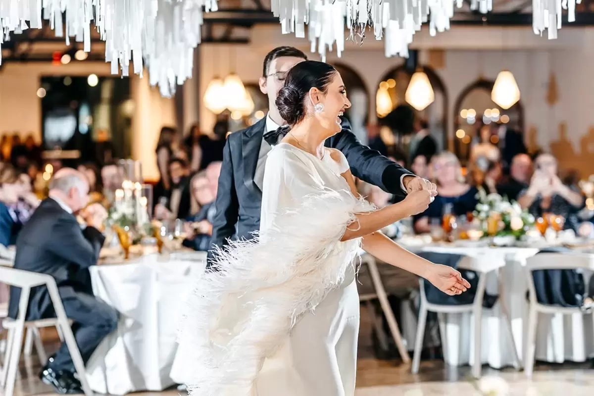 retro inspired wedding dress