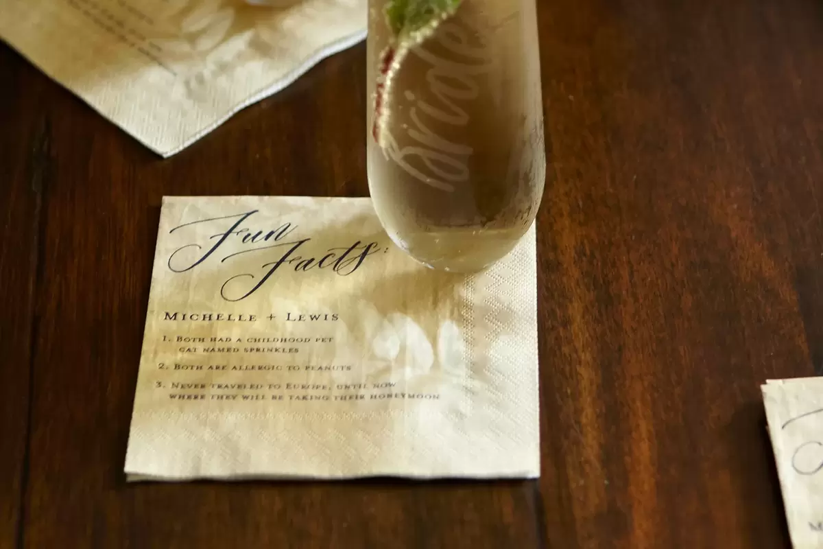 shop fun fact wedding napkins