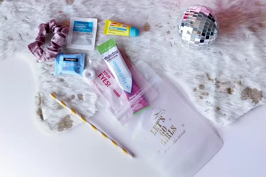 bachelorette hang over kit accessories