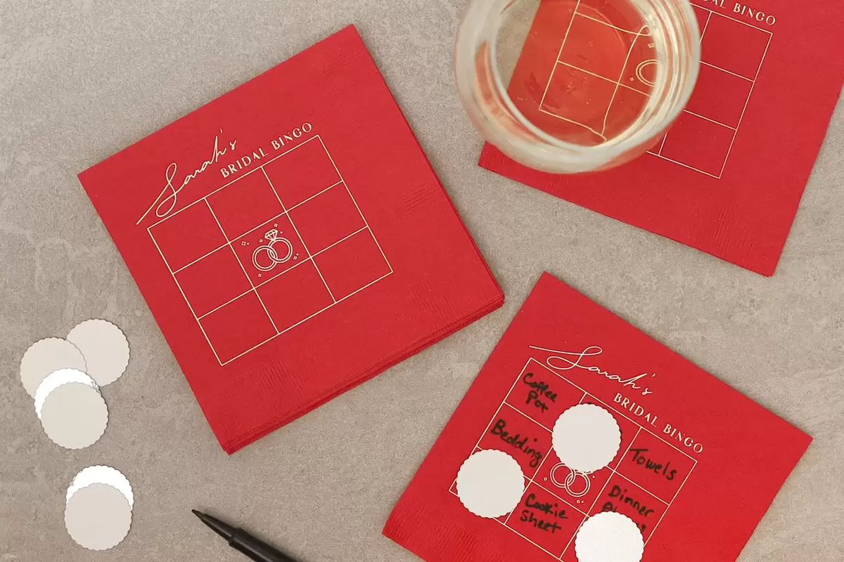 summer party ideas game cocktail napkins