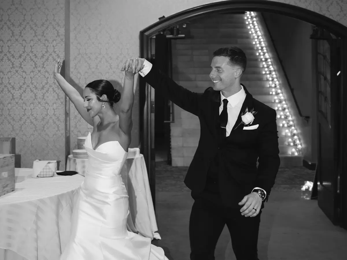 Happy newlyweds 