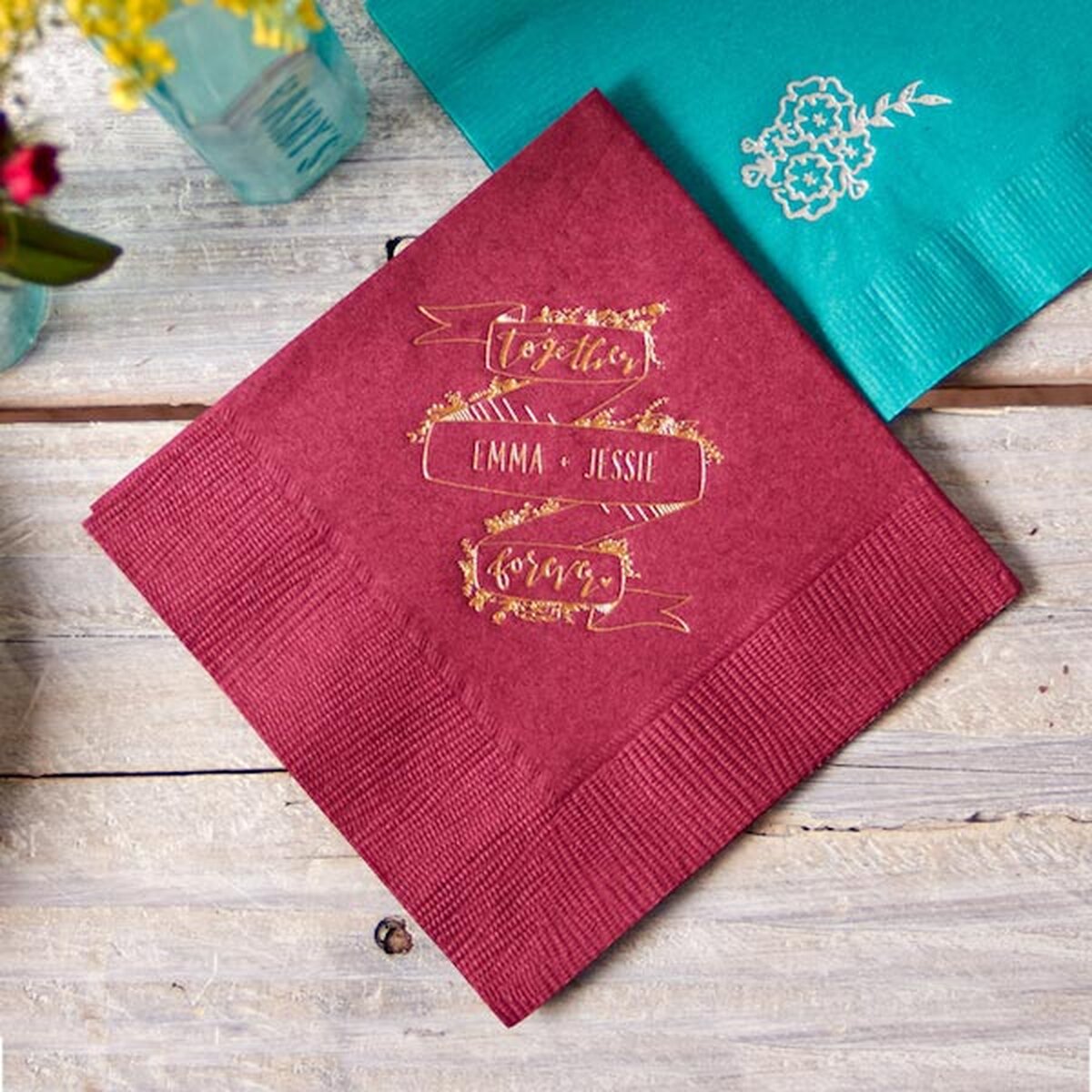 Custom Napkins Personalized Wedding Napkins For Your Party