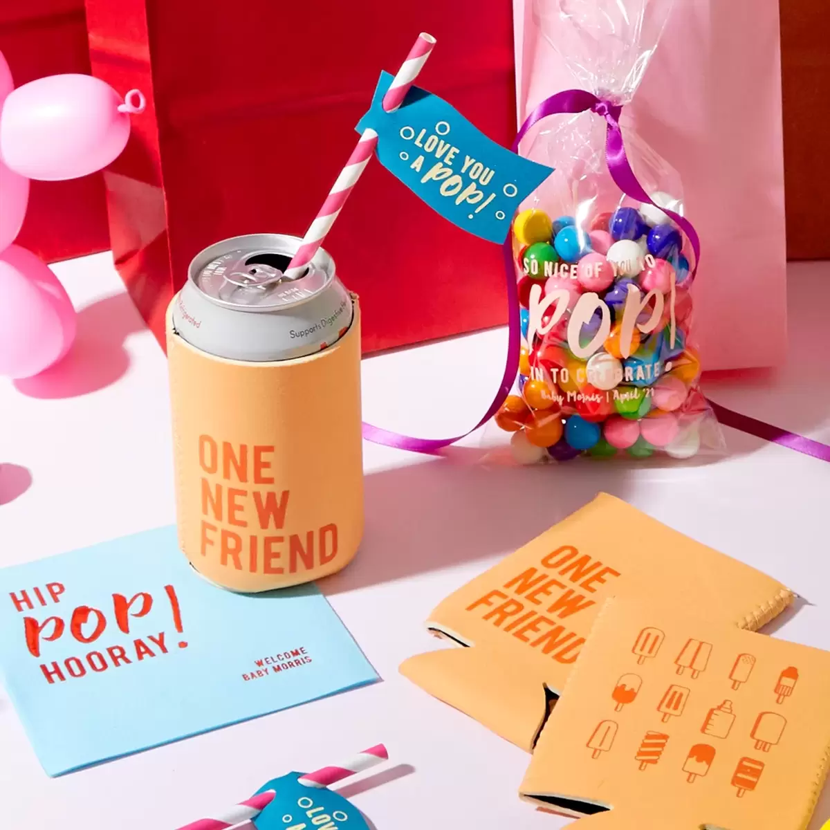 Shop by event baby shower can cooler and cocktail napkin