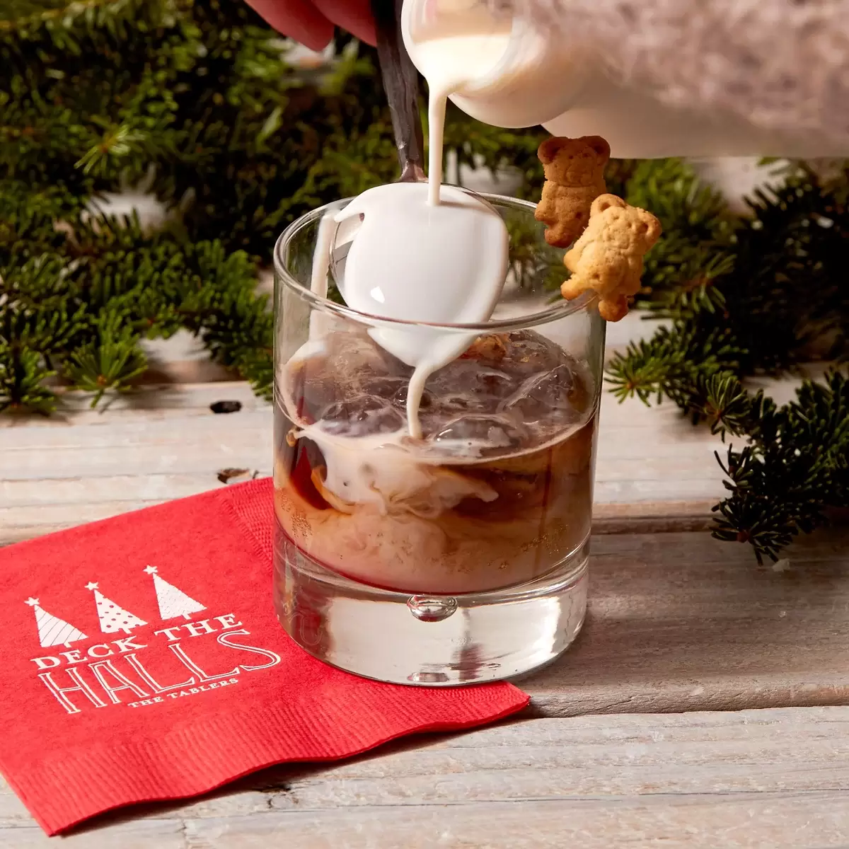 christmas holiday cocktail gingerbread white russian