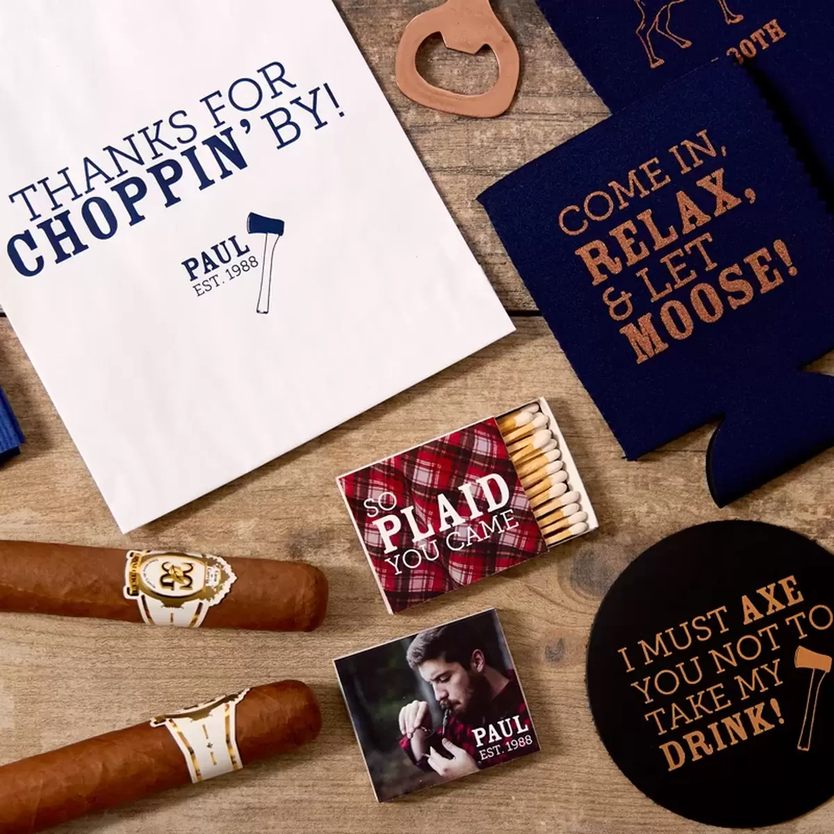 personalized party favors and barware