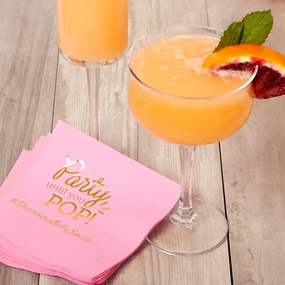 Blood Orange and Elderflower Sparkler