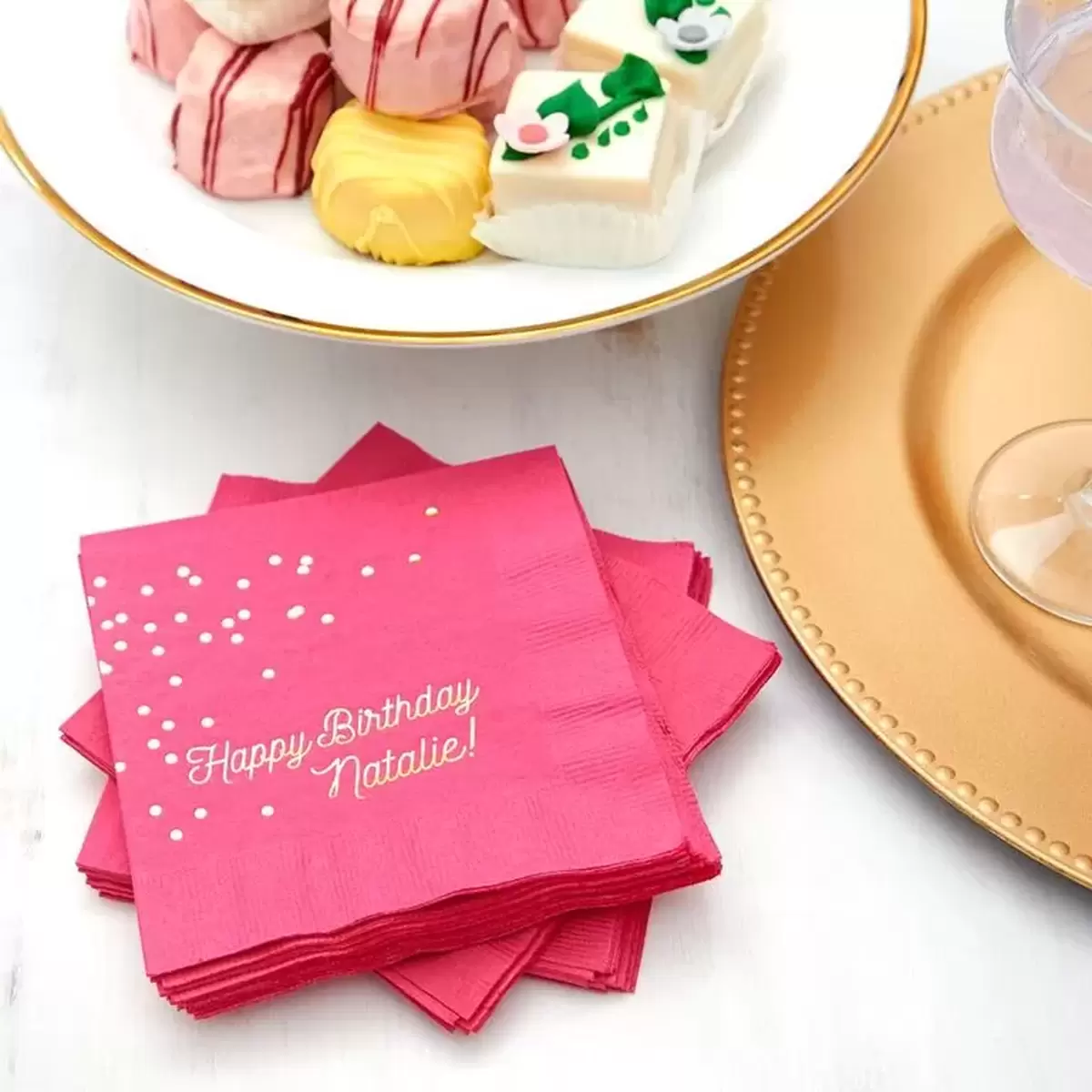 custom birthday cocktail napkins