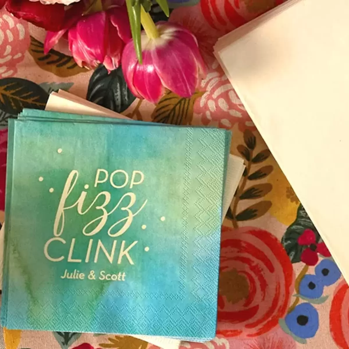 moody color palette watercolor cocktail napkins