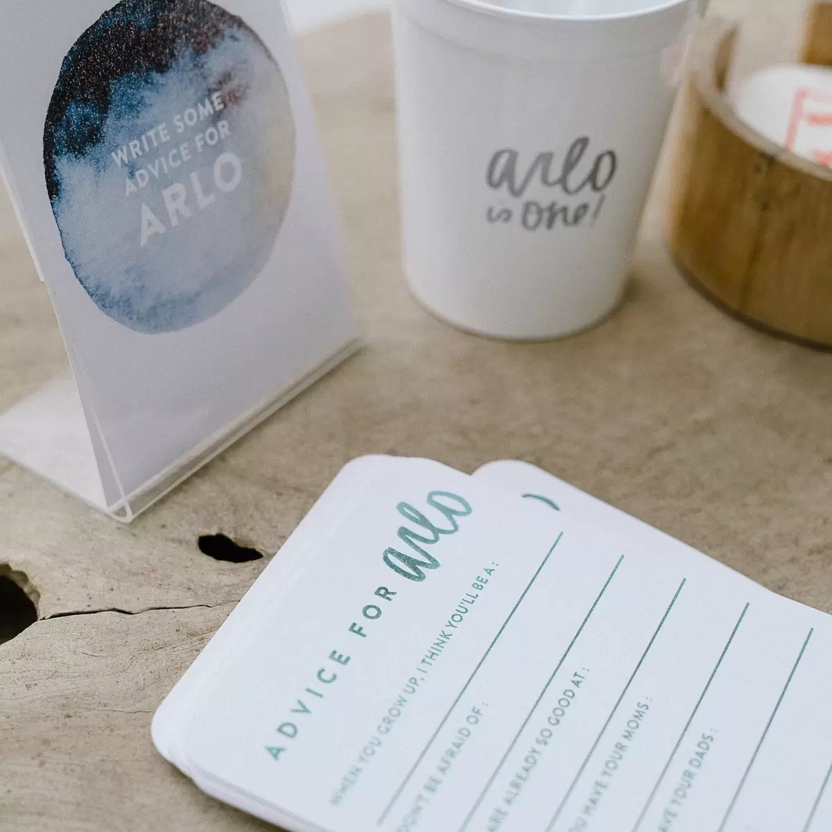 Adorable "Advice for Arlo" cards designed by Molly from Almost Makes Perfect