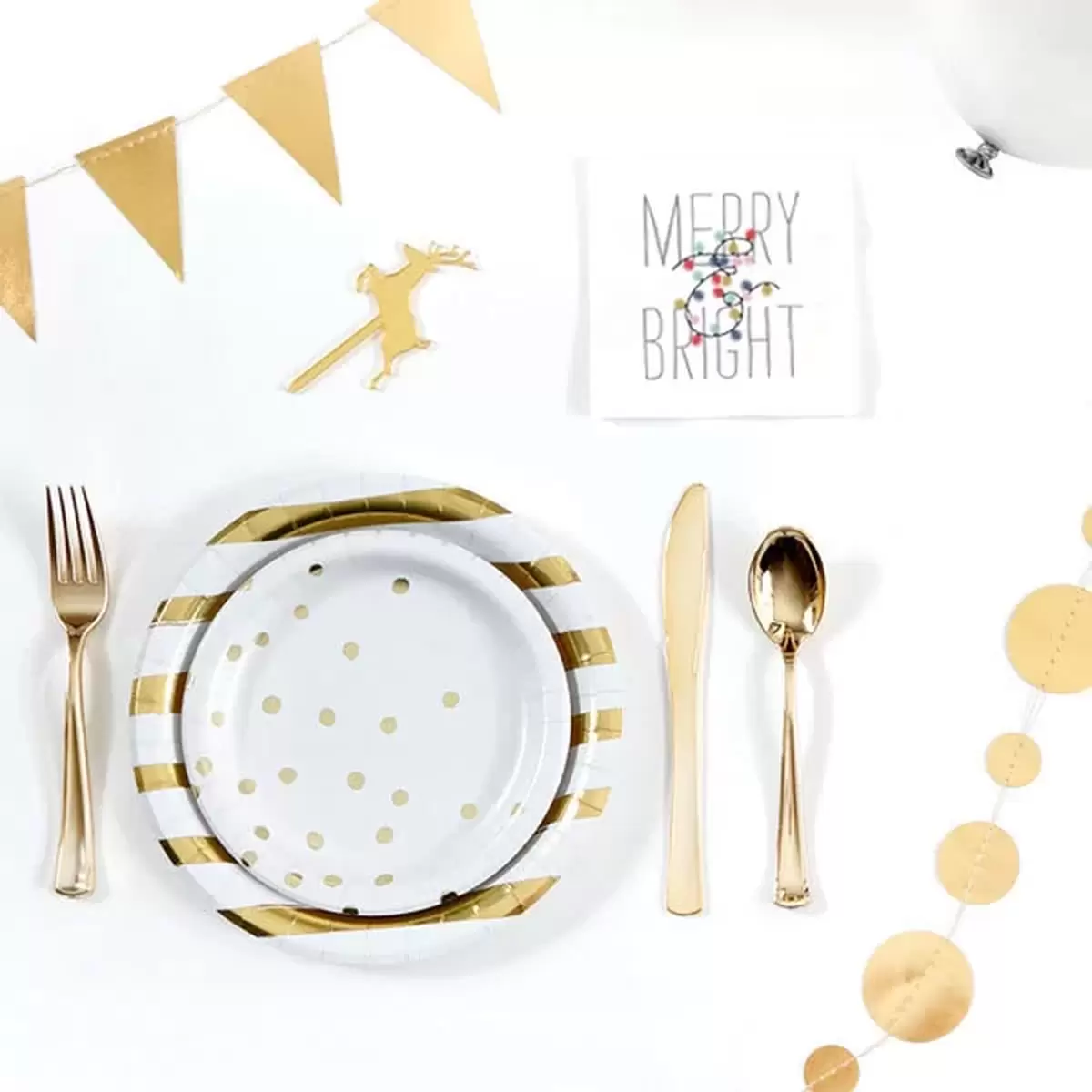 Set a fab Christmas party table with For Your Party