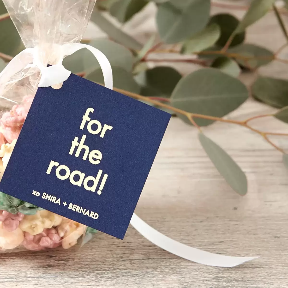 add personalized gift tags to your wedding favors with For Your Party