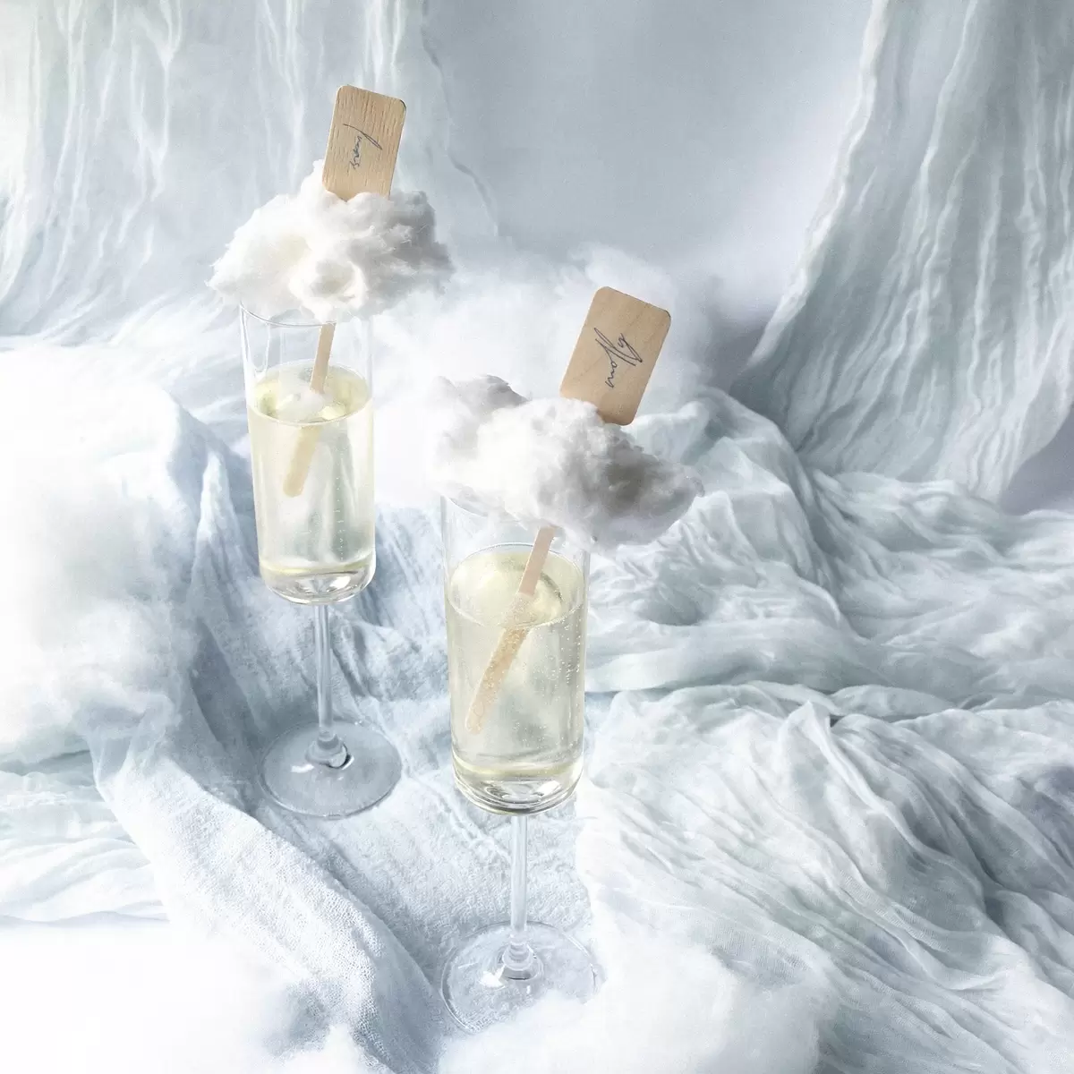 Cotton Candy Champagne Cocktail