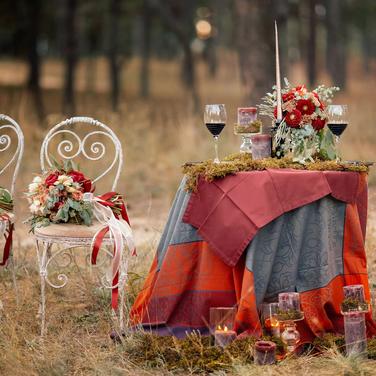 Rustic and Elegant Fall Wedding Color Palette