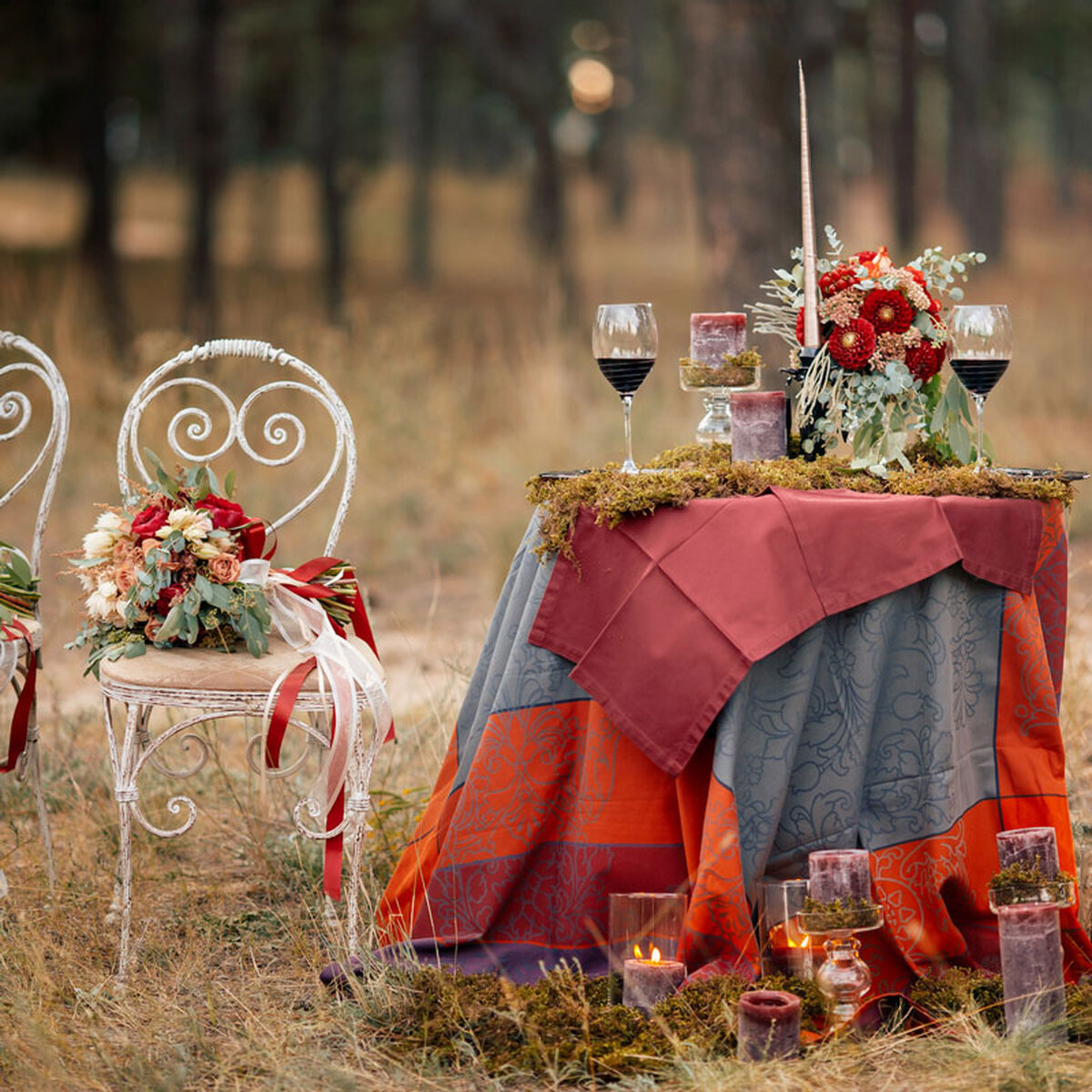 Rustic and Elegant Fall Wedding Color Palette