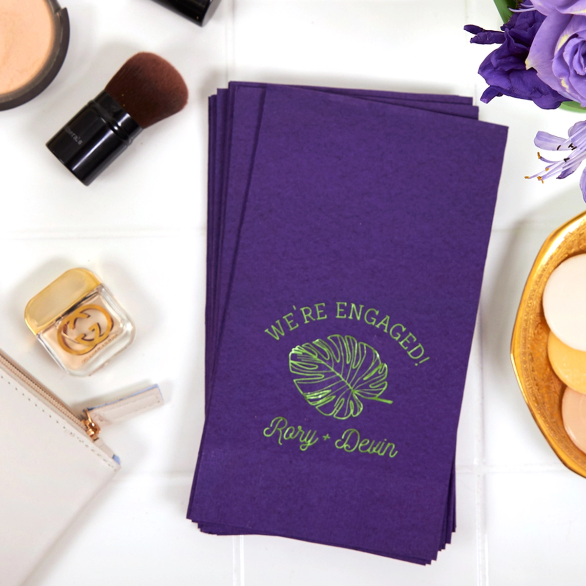 Shop the Electric Paradise Collection Custom Guest Towels