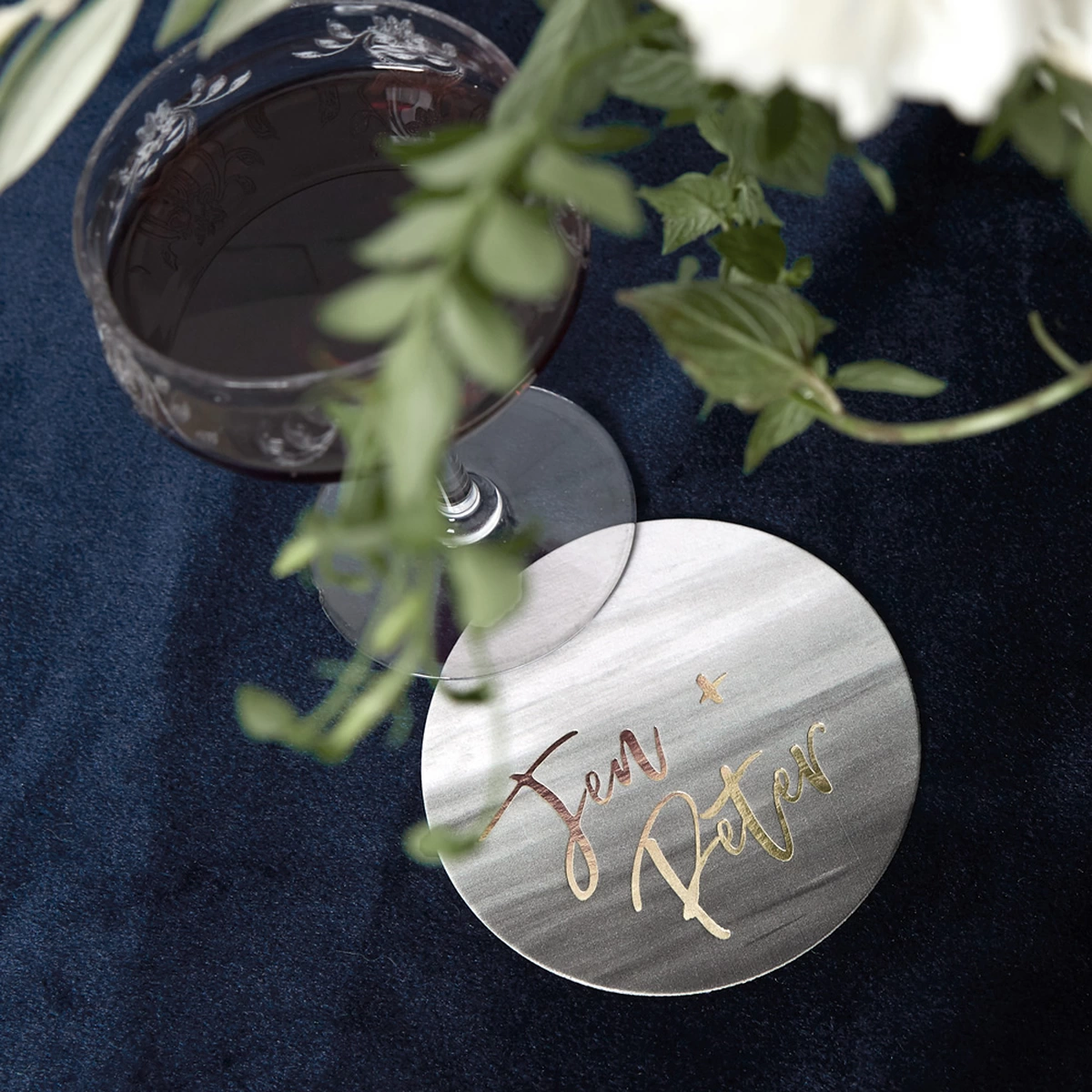 Shop the Velvet Romance Collection Custom Coaster