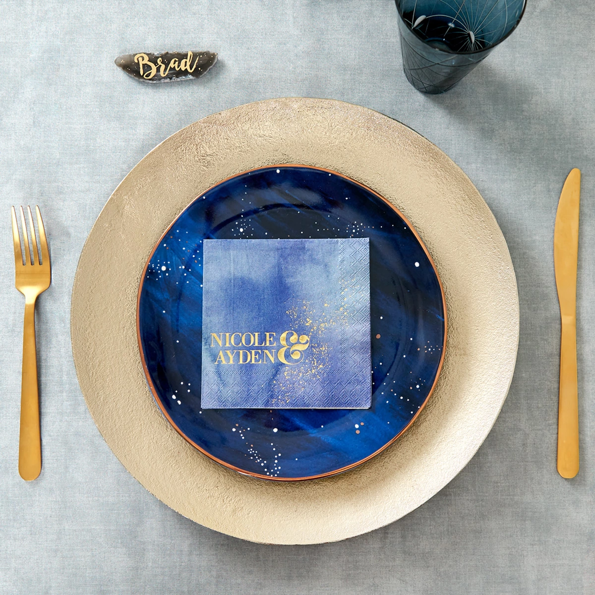 Shop the Dark + Cosmic Collection Custom Cocktail Napkins