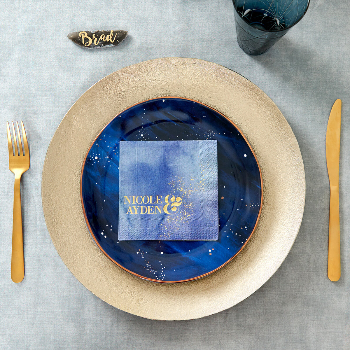 Shop the Dark + Cosmic Collection Custom Cocktail Napkins
