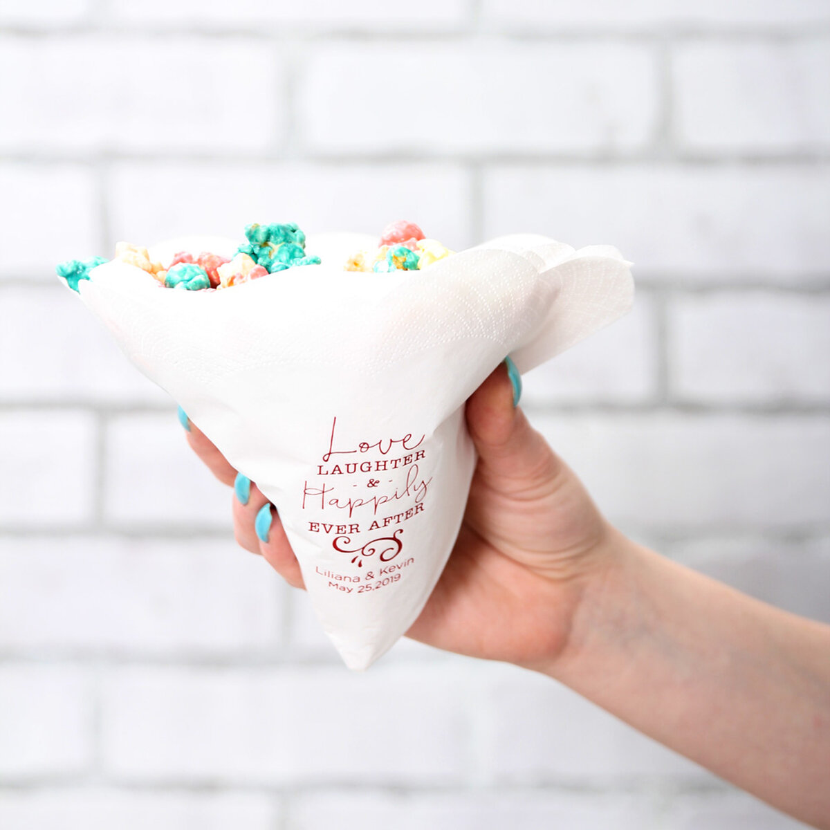 shop Modern Metal Mix collection custom scalloped napkin