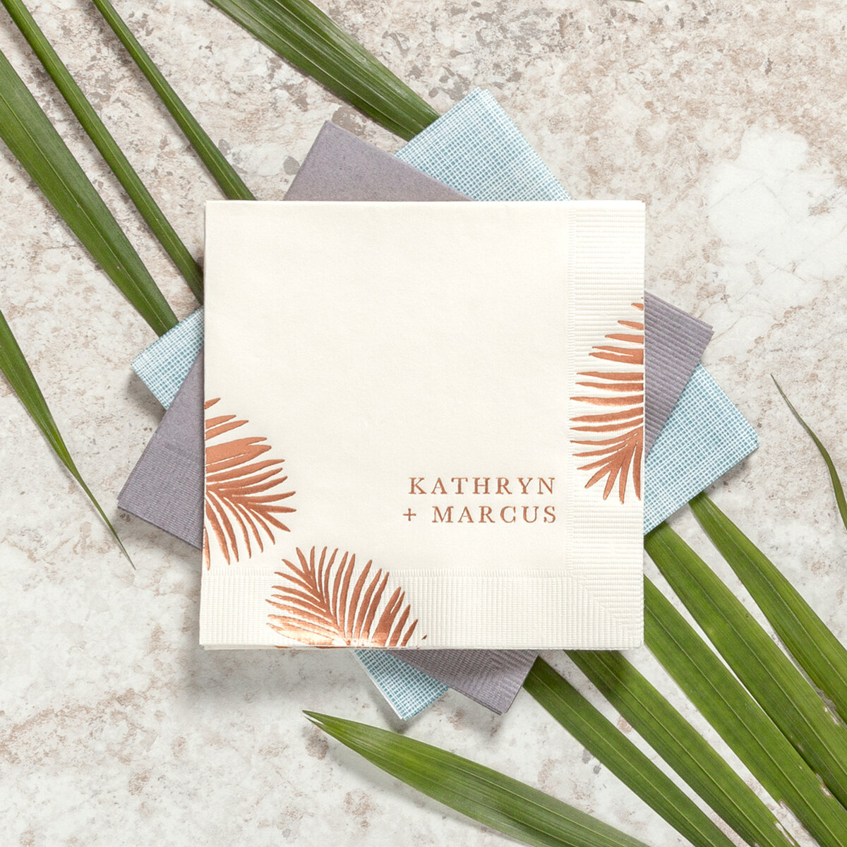 Shop the Backyard Romance Collection Custom Cocktail Napkins